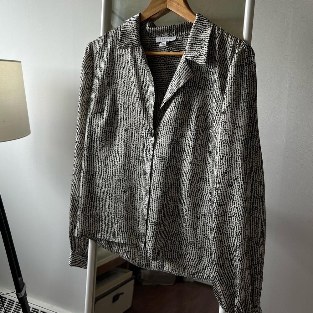 Slightly cropped button up.